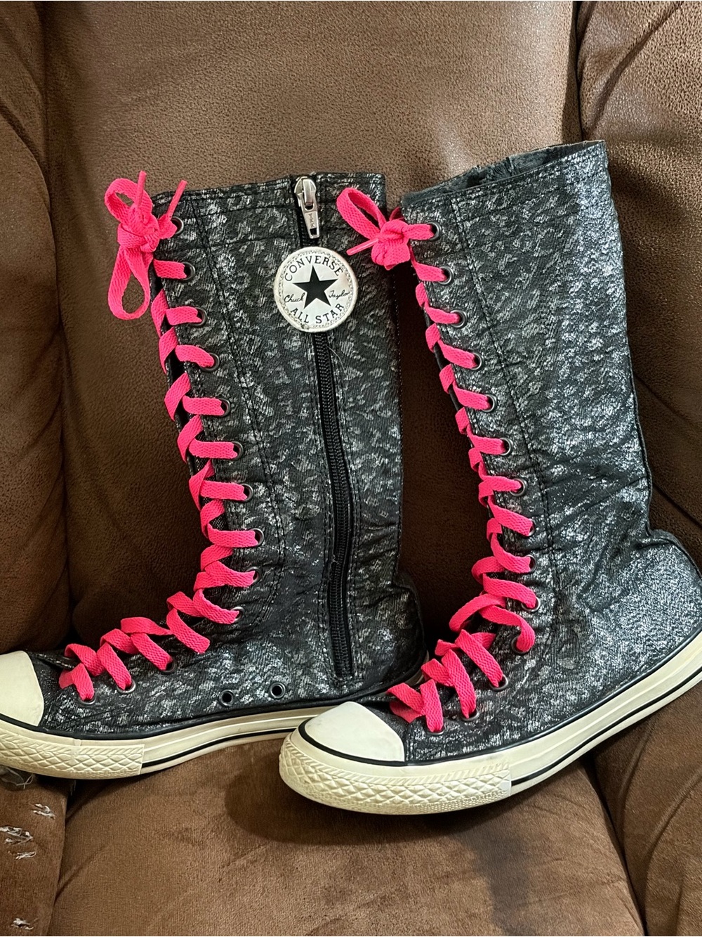 Rare Converse Chuck Taylor XX-Hi Knee-High Lace-Up Boots size 3